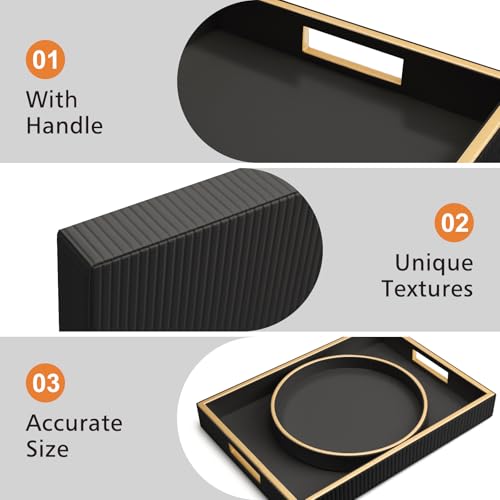 Leather Tray Desktop Storage Organizer