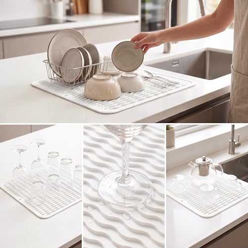 Silicone Dish Drying Mat for Multiple Usage
