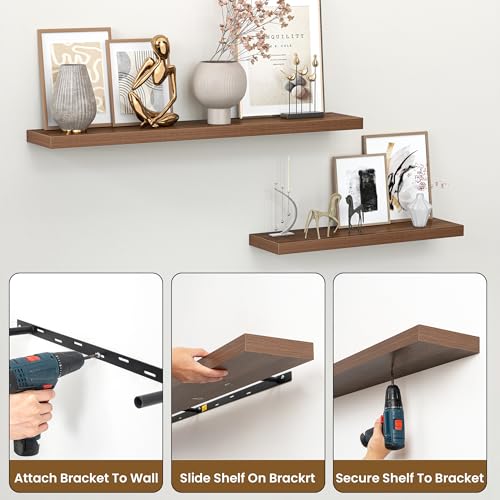 48 Inch Floating Shelves for Wall (2 Count)