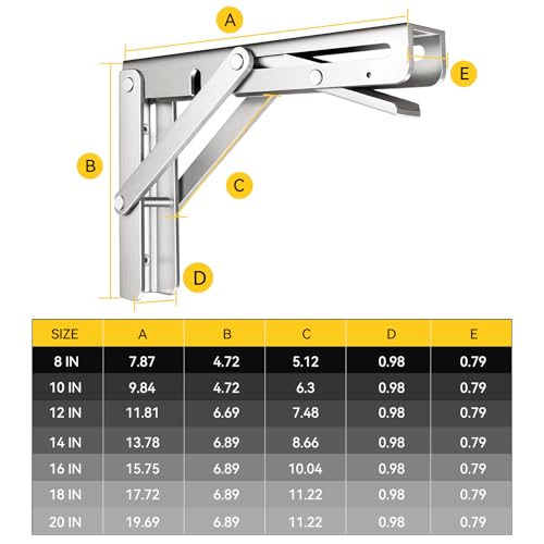 Folding Shelf Brackets (4 Count)