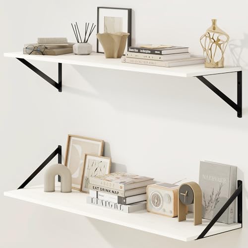 Deep Floating Shelves for Wall (2 Count)