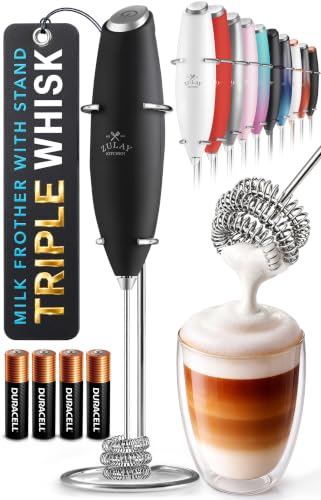 Powerful Milk Frother Wand With Duracell Batteries