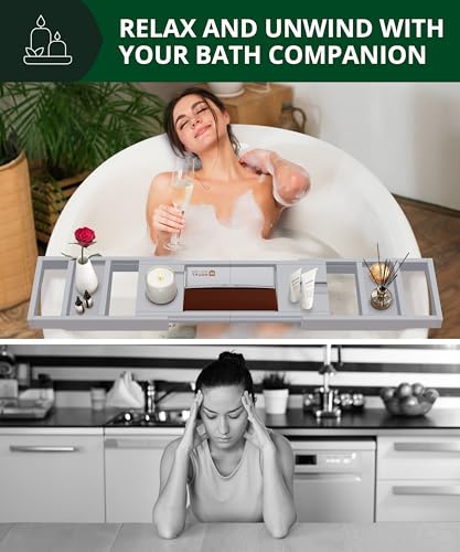 Premium Foldable Bathtub Tray Caddy