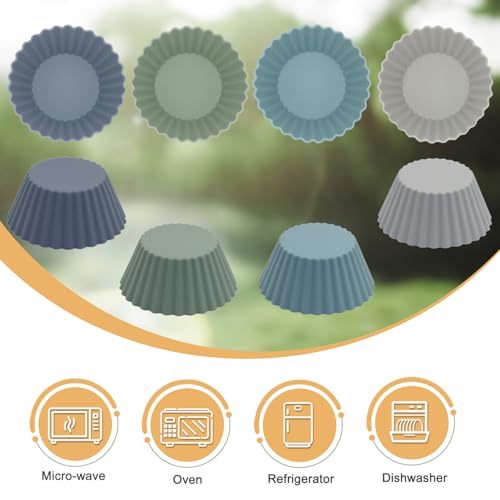 Large Silicone Muffin Cups (12 Count)