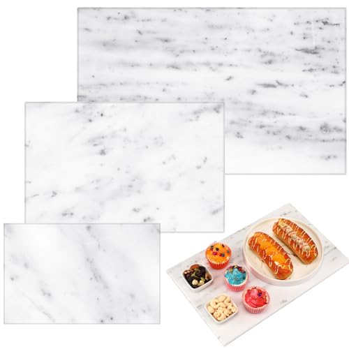 3 Pcs Marble Cutting Board for Kitchen Different Size (3 Count)