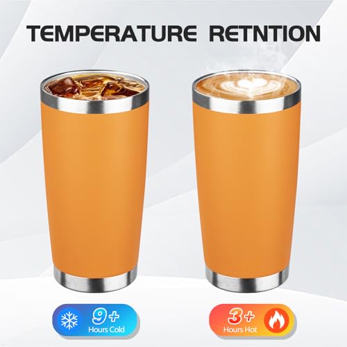 6 Pack 20oz Stainless Steel Travel Coffee Tumbler