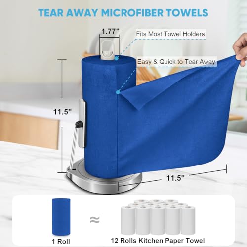 Microfiber Cleaning Cloth Roll (50 Count)
