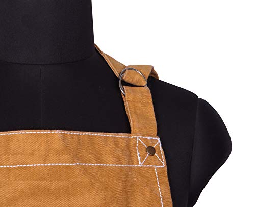 Cotton Solid Aprons for Women with Pocket