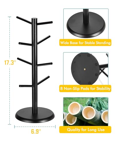 Coffee Mug Tree with 8 Hooks