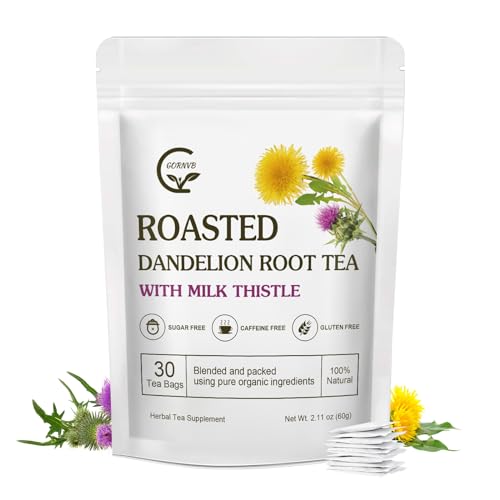 Organic Roasted Dandelion Root Tea with Milk Thistle Tea (30 Count)