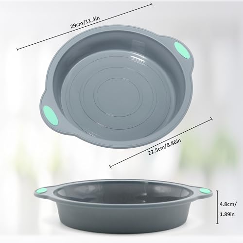 9 Inch Silicone Round Cake Pans (2 Count)