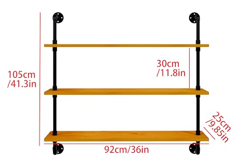 Industrial Pipe Wall Shelves