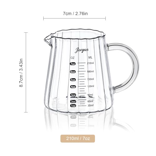 7 oz Glass Measuring Cups with Spout