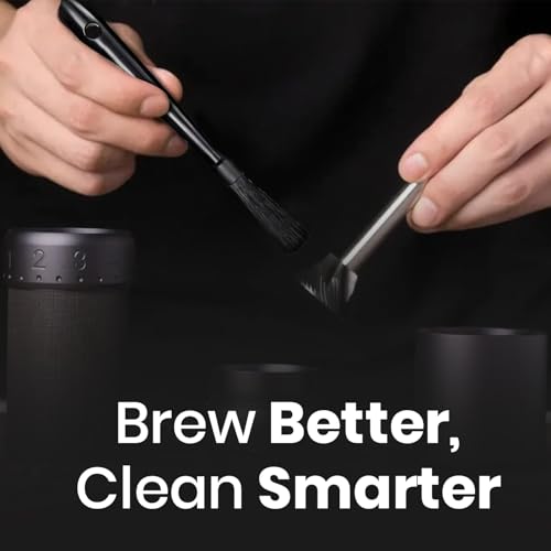 9 in Espresso Grinder Brush Coffee Cleaning Tool Handle