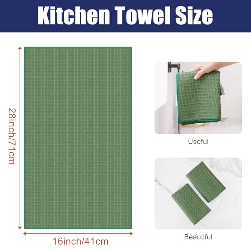 Microfiber Waffle Weave Kitchen Towels (6 Count)