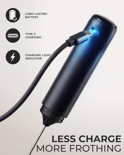 Rechargeable Milk Frother Handheld