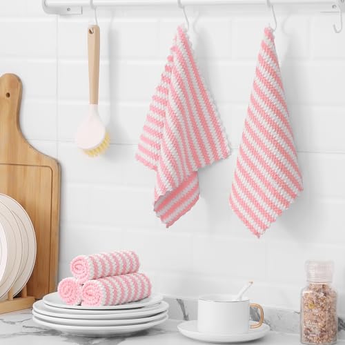 12 Pack Coral Velvet Dish Cloths (12 Count)