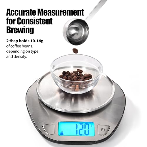 Metal 8.5in Long Handle Coffee Scoop for Ground Coffee