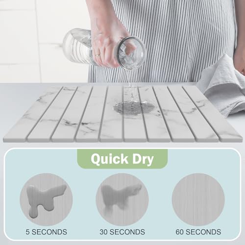 Stone Dish Drying Mat for Kitchen Counter
