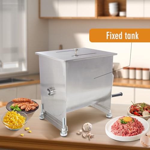 CMI Commercial Stainless Steel Manual Meat Mixers with lid