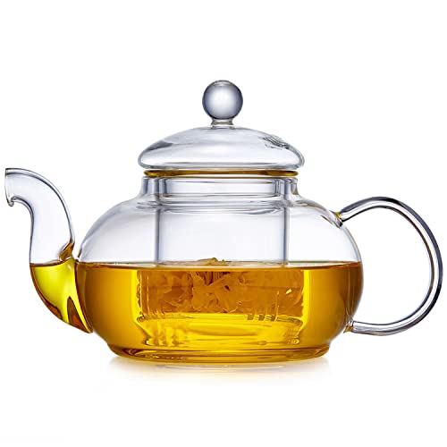 Glass Teapot with Removable Clear Infuser