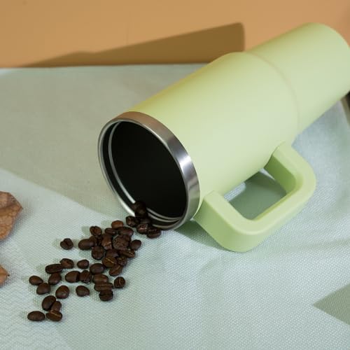 40 oz Insulated Tumbler with Handle & Straw