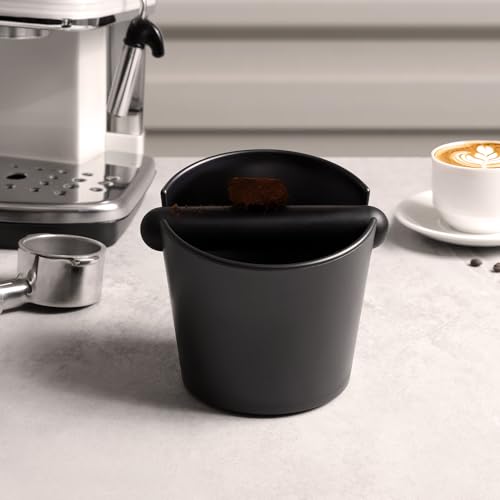 Espresso Knock Box Coffee Knock Box Espresso Bucket Knock Coffee Ground Dump Bin with Removable Knock Bar Trash Can Non