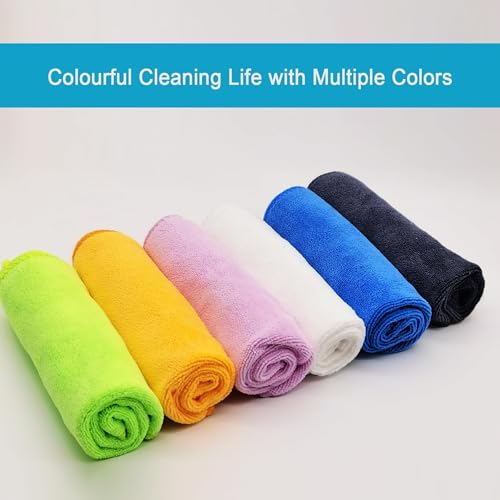 Ultra Absorbent 400 GSM Microfiber Cleaning Cloths (12 Count)