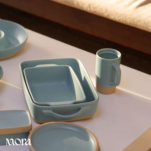 Mora Ceramics Large Tea Mug with Loose Leaf Infuser and Ceramic Lid