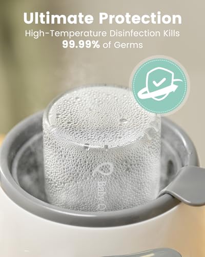 8-in-1 OG Fast Bottle Warmer with Timer, Gray