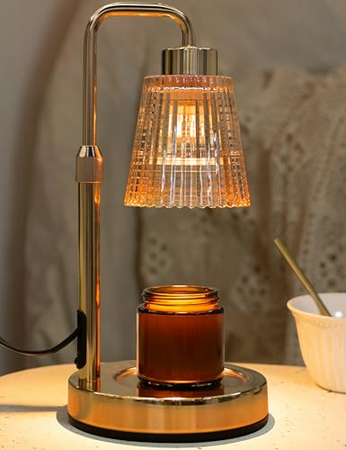 Gold Candle Warmer Lamp with 24h Cycle Timer