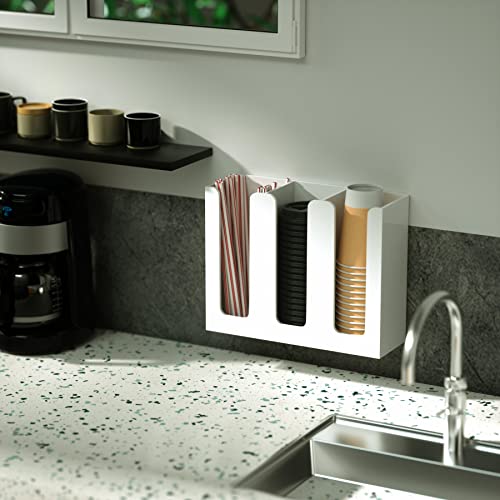 Acrylic Coffee Cup and Lid Storage Organizer Holder