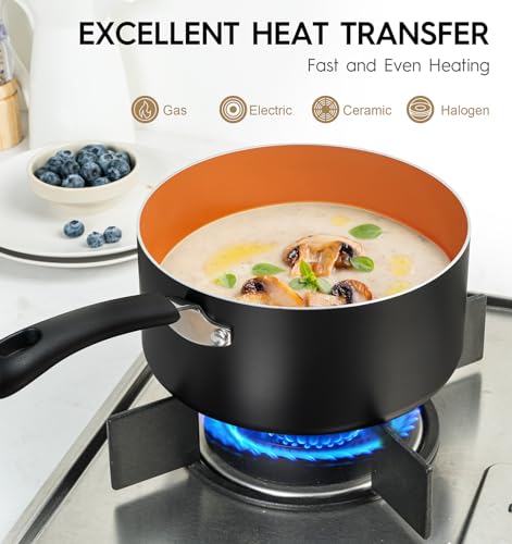 3 Quart Nonstick Sauce Pan with Lid