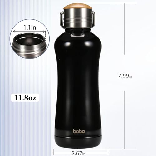 Mini Insulated Water Bottle With Bamboo Lid