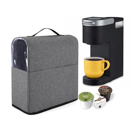 Coffee Maker Dust Cover With Pockets for K Cup