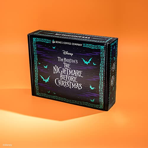 The Nightmare Before Christmas Collector's Box 5 Flavored Coffee Low Acid Medium Roast Arabica Beans Specialty Coffee Gifts For Auto Drip and French Press (20 Ounce)