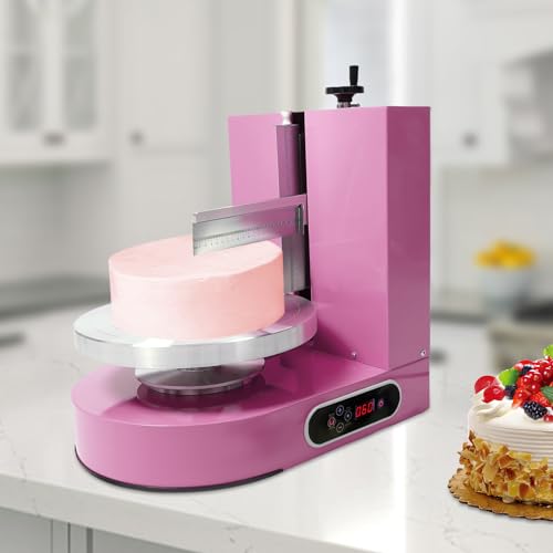 Cake Decorating Coating Machine Automatic Cake Cream Spreading Coating Filling Machine Birthday Cake Cream Smoother Bread Cream Spreading Machine Suitable for 4