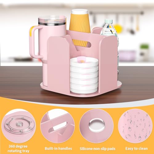 4 Compartment Countertop Cup Dispenser