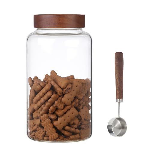 Large Glass Coffee Jars with Spoon