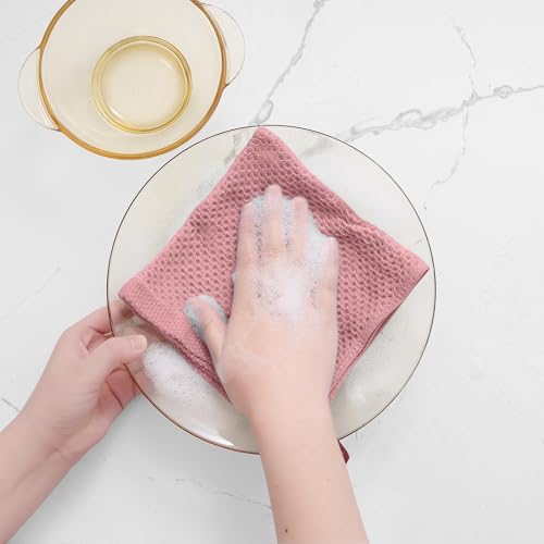 100% Cotton Waffle Weave Kitchen Dish Cloths 18 (18 Count)