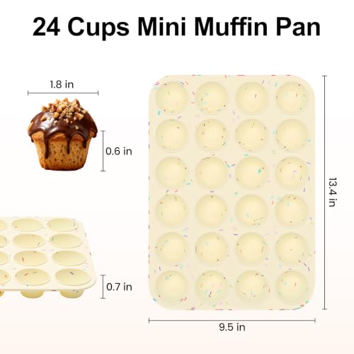 Silicone Mini Muffin Pan for Baking
