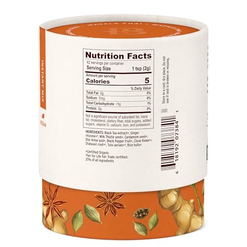 Masala Chai Organic Tea with Assam Black Tea (3 Ounce)