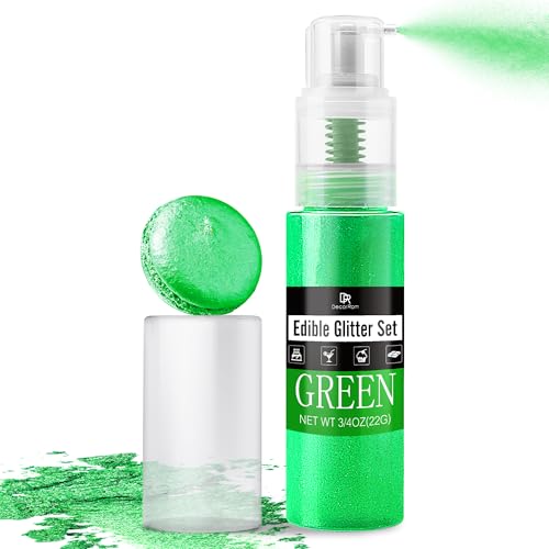 Green Edible Glitter Spray