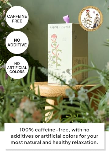 Korean Food Premium Flower Tea Gift Set Sinsaimdang Edition 10 Tea Bags (10 Count)