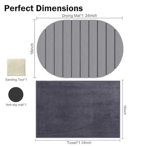 Stone Dish Drying Mat for Kitchen Counter
