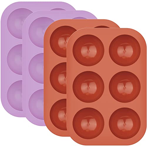 4Pack 6 Cavity Semi Sphere Silicone Mold (24 Cavity Count)