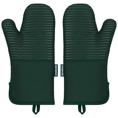 Heat Resistant 500°F Kitchen Oven Mitts 2 (2 Count)