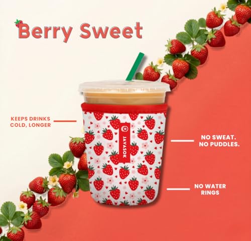 JavaSok Iced Coffee & Cold Soda Insulated Neoprene Cup Sleeve