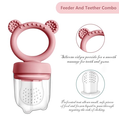 Silicone Baby Food Freezer Tray with Teething Popsicle Molds