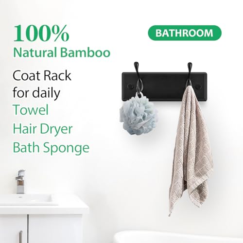 Heavy Duty Wooden Coat Rack